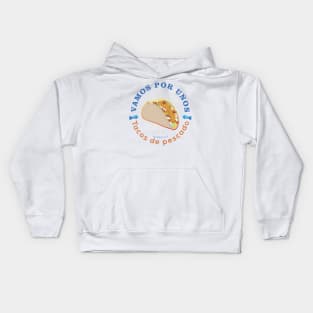 Tacos de pescado Kids Hoodie